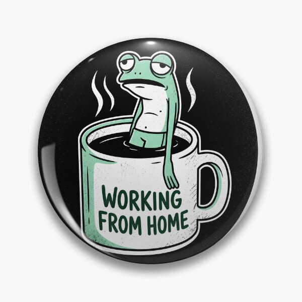 Item preview, Working From Home Frog | WFH Remote Work designed and sold by ITFawkes.