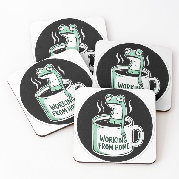 Item preview, Working From Home Frog | WFH Remote Work designed and sold by ITFawkes.