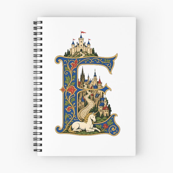 Item preview, Edinburgh Enchanted E – Castle and Unicorn Heraldry designed and sold by Fenay Designs.