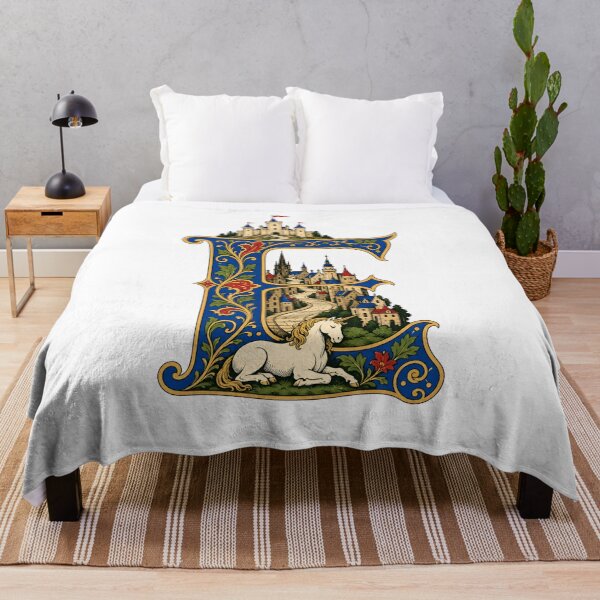 Item preview, Edinburgh Enchanted E – Castle and Unicorn Heraldry designed and sold by Fenay Designs.