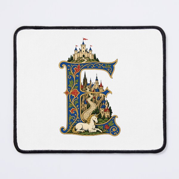 Item preview, Edinburgh Enchanted E – Castle and Unicorn Heraldry designed and sold by Fenay Designs.