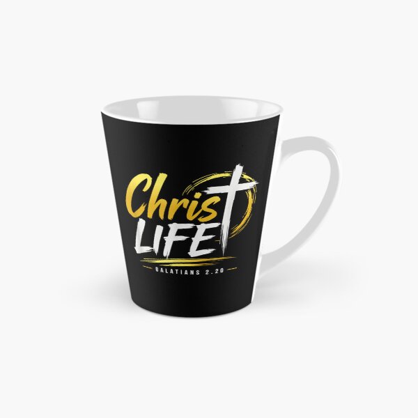 Item preview, Christ Life Galatians 2 20 Christian Cross Verse Faith Gold Brush Calligraphy designed and sold by HarinDonreka.