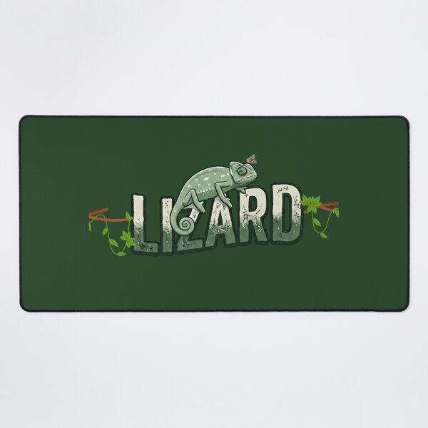 Item preview, Chameleon On LIZARD Text Nature Aesthetic Cute Reptile Lover Desk Mat & T-Shirt designed and sold by loccotown168.
