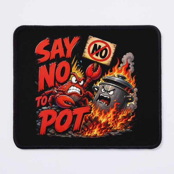 Item preview, Say No To Pot Funny Crab Design For Seafood Lovers designed and sold by DarkRelicStudio.