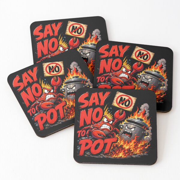 Item preview, Say No To Pot Funny Crab Design For Seafood Lovers designed and sold by DarkRelicStudio.