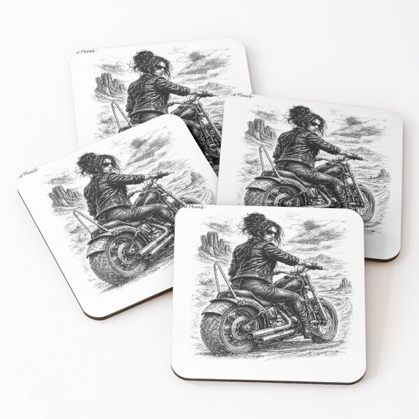 Item preview, Desert Chopper Woman Sketch - Desert Rebel Freedom Ride designed and sold by PiotrMenesh.