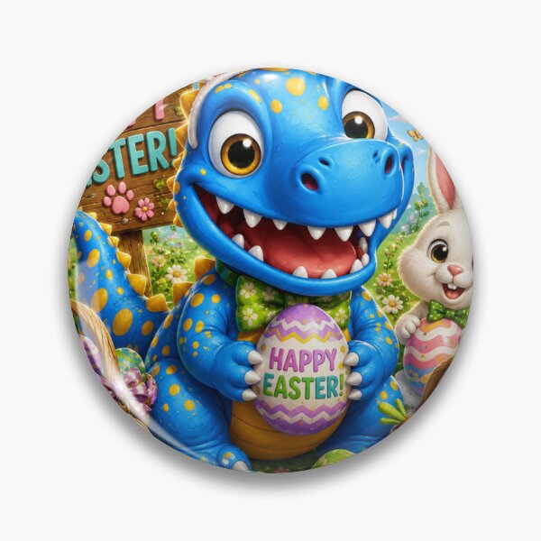 Item preview, Snappyzaurus Easter | Cute Dinosaur Bunny Stickers designed and sold by Collins Design.