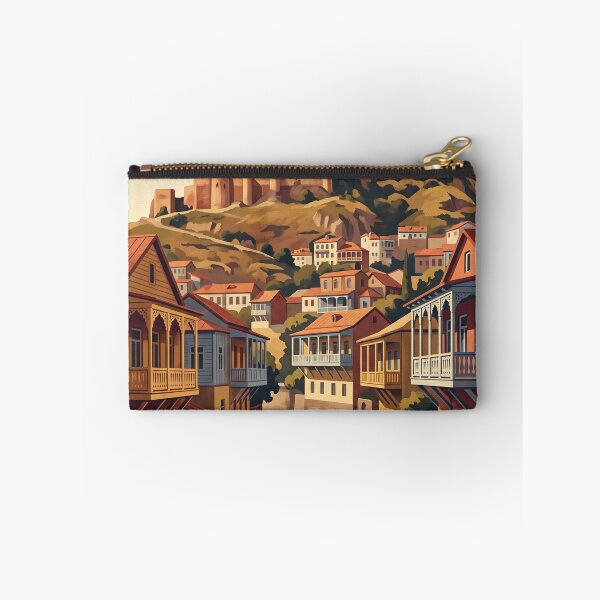 Item preview, Tbilisi Georgia Vintage Travel Art – Narikala Fortress & Mtkvari River designed and sold by Bomax121.