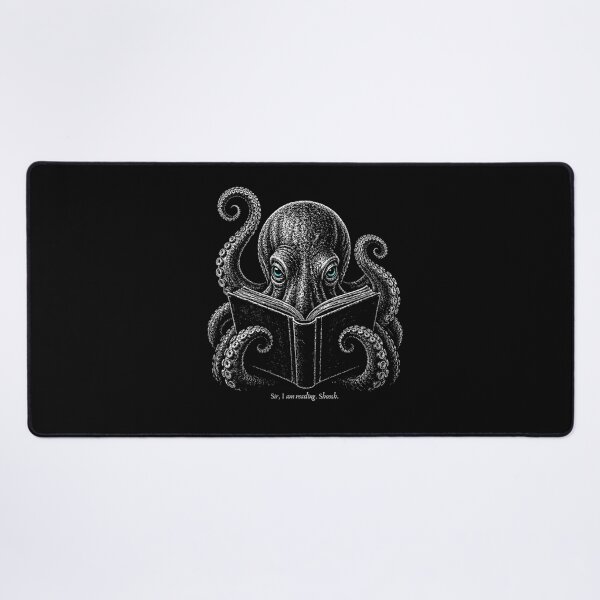 Item preview, Sir I Am Reading Shoosh Funny Octopus Reading Book Introvert Dark Academic designed and sold by HarinDonreka.