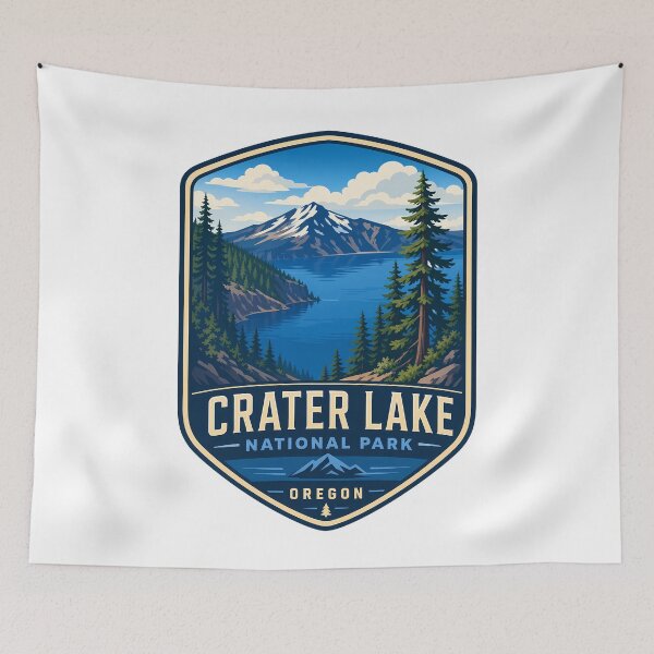 Item preview, Crater Lake National Park Nature Landscape designed and sold by FrontierCosmic.