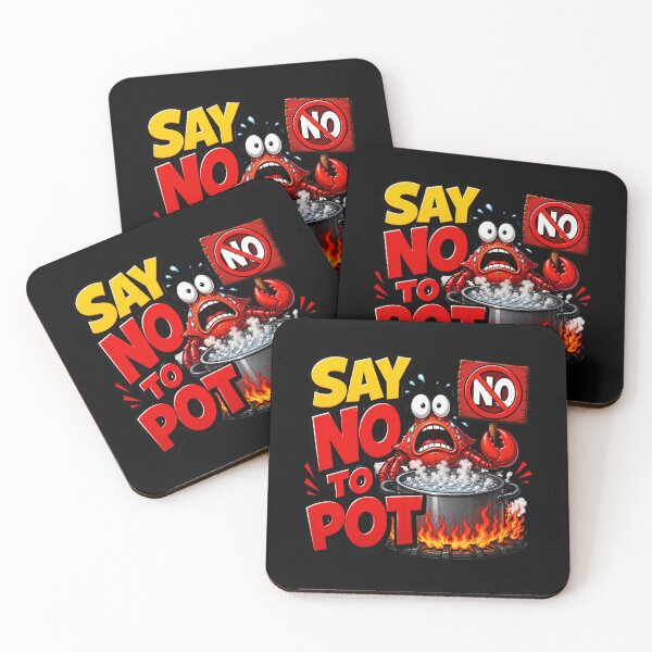 Item preview, Say No To Pot Funny Crab Design For Seafood Lovers designed and sold by DarkRelicStudio.