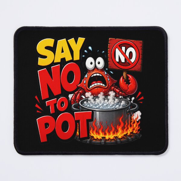 Item preview, Say No To Pot Funny Crab Design For Seafood Lovers designed and sold by DarkRelicStudio.