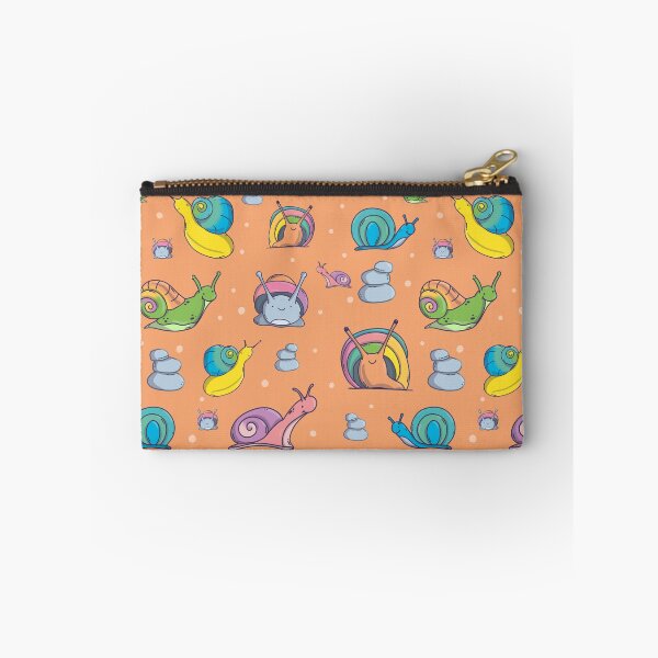 Item preview, Snails Pattern. Cute Characters. Orange Background. designed and sold by DigitalCris.