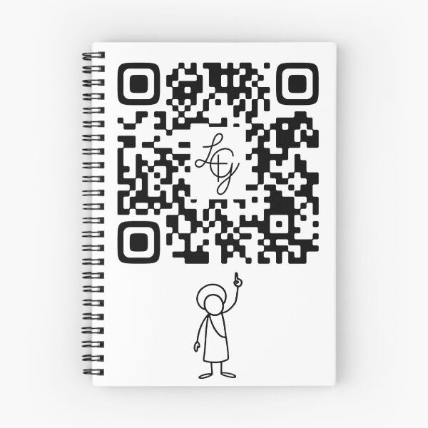 Item preview, Scan Your Saint's Quote - Interactive QR Code (Catholic Illustration / Doodle) designed and sold by LuzyGracia.