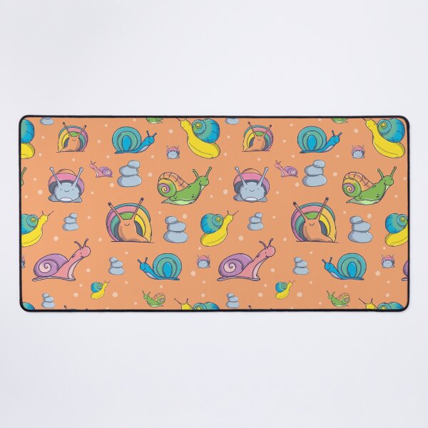 Item preview, Snails Pattern. Cute Characters. Orange Background. designed and sold by DigitalCris.