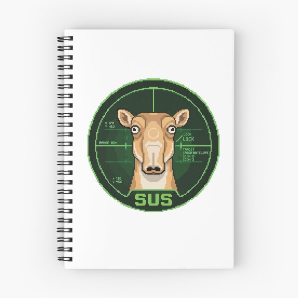 Item preview, Sus Retro Pixel Art Saiga Antelope Gamer Meme designed and sold by Arc2020.
