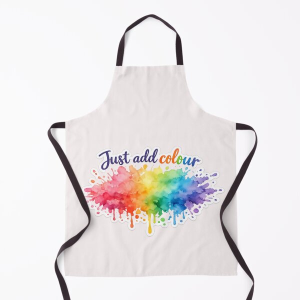 Item preview, Just Add Colour – Watercolor Splash Motivational Sticker | Rainbow Paint Art | Creative Artist Vinyl Decal designed and sold by PearlPathFinds.