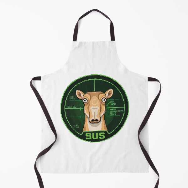 Item preview, Sus Retro Pixel Art Saiga Antelope Gamer Meme designed and sold by Arc2020.