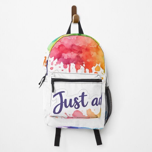 Item preview, Just Add Colour – Watercolor Splash Motivational Sticker | Rainbow Paint Art | Creative Artist Vinyl Decal designed and sold by PearlPathFinds.