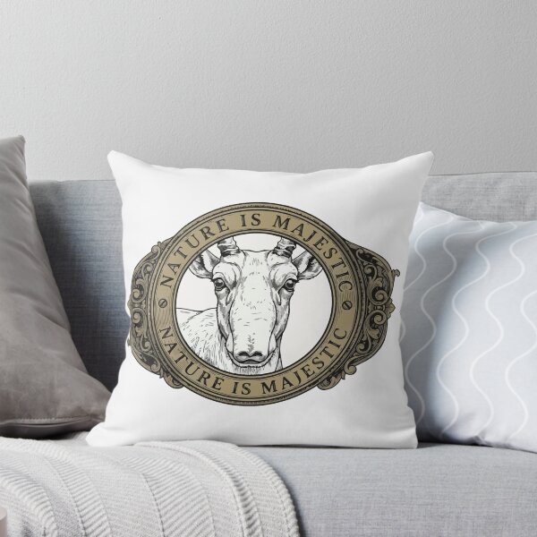 Item preview, Nature Is Majestic Vintage Etching Saiga Antelope designed and sold by Arc2020.