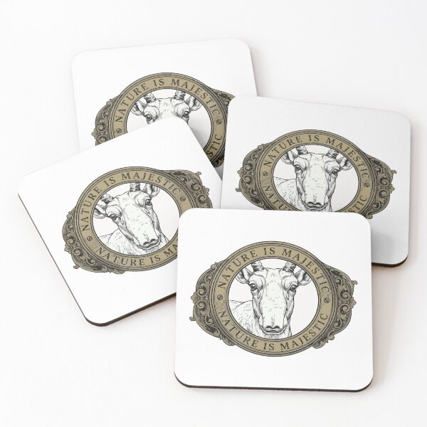 Item preview, Nature Is Majestic Vintage Etching Saiga Antelope designed and sold by Arc2020.