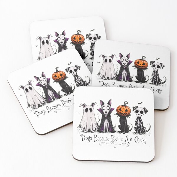 Item preview, Dogs Because People Are Creepy Spooky Halloween Costume Funny Pet Lover Design designed and sold by HarinDonreka.