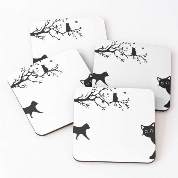 Item preview, Black Cats Silhouette Sticker Pack designed and sold by KANAH FORYED.