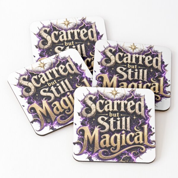 Item preview, Scarred But Still Magical | Inspirational Fantasy Typography T-Shirt designed and sold by rushaib.