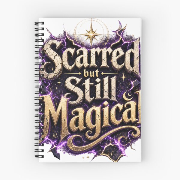 Item preview, Scarred But Still Magical | Inspirational Fantasy Typography T-Shirt designed and sold by rushaib.