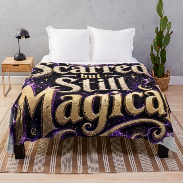 Item preview, Scarred But Still Magical | Inspirational Fantasy Typography T-Shirt designed and sold by rushaib.