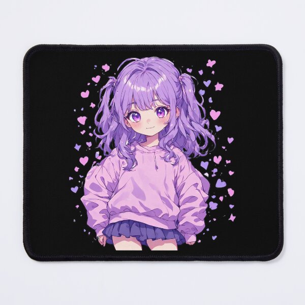 Item preview, Cute Purple Chibi Girl Kawaii Sticker designed and sold by Radhestore.
