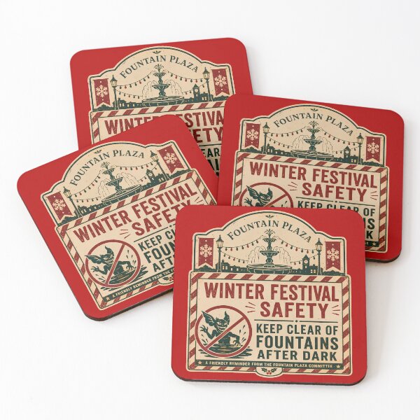 Item preview, Fountain Plaza Winter Festival Safety Notice designed and sold by agearb.