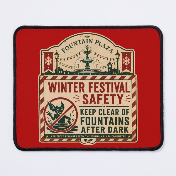 Item preview, Fountain Plaza Winter Festival Safety Notice designed and sold by agearb.