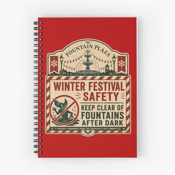 Item preview, Fountain Plaza Winter Festival Safety Notice designed and sold by agearb.