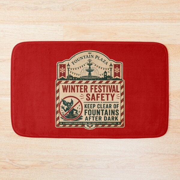 Item preview, Fountain Plaza Winter Festival Safety Notice designed and sold by agearb.