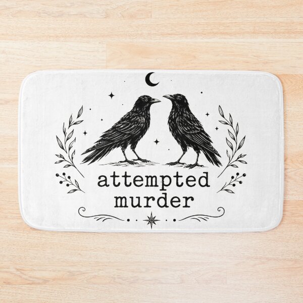 Item preview, Attempted Murder Funny Crow Bird Pun Gift designed and sold by Quiajia.