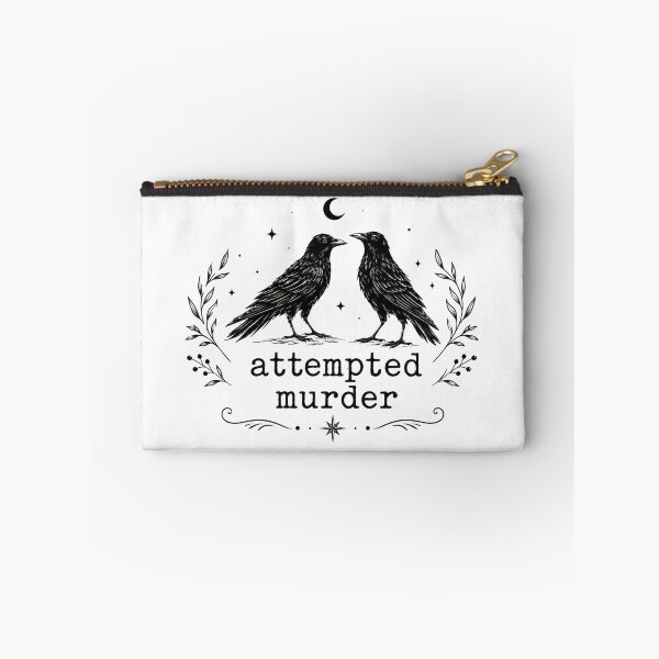 Item preview, Attempted Murder Funny Crow Bird Pun Gift designed and sold by Quiajia.