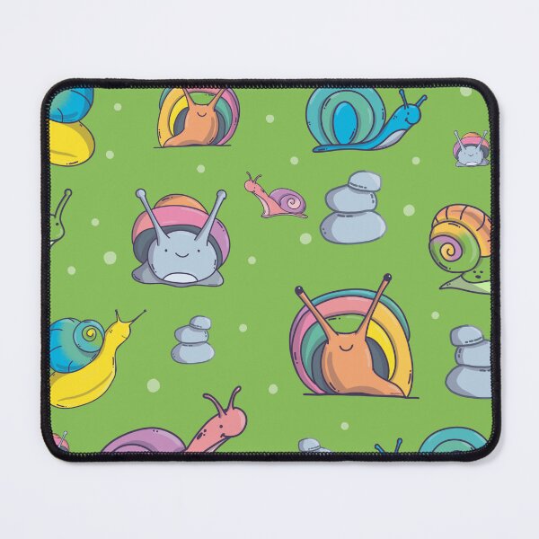 Item preview, Snails Pattern. Cute Characters. Green Background. designed and sold by DigitalCris.