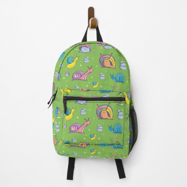 Item preview, Snails Pattern. Cute Characters. Green Background. designed and sold by DigitalCris.