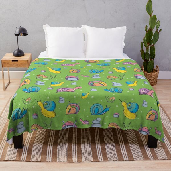 Item preview, Snails Pattern. Cute Characters. Green Background. designed and sold by DigitalCris.