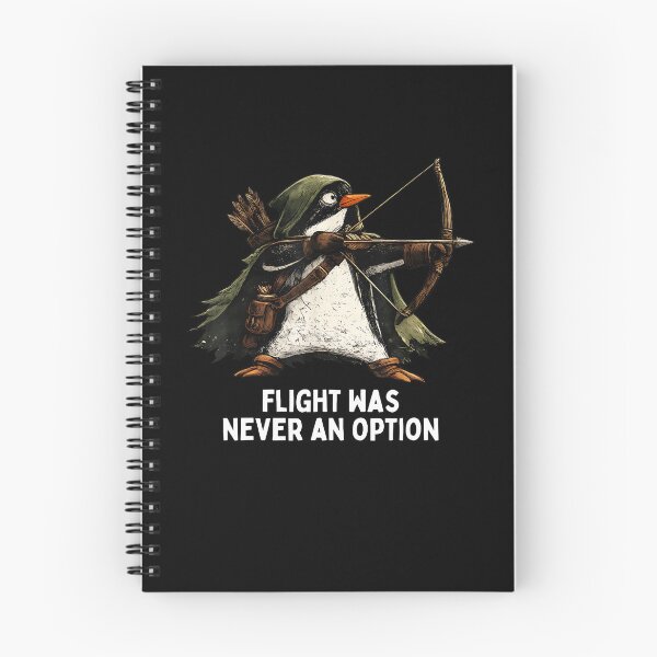 Item preview, Flight Was Never An Option Funny Penguin Archer Vintage designed and sold by CocoLama.