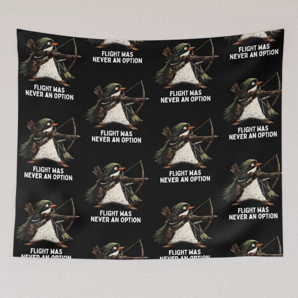 Item preview, Flight Was Never An Option Funny Penguin Archer Vintage designed and sold by CocoLama.