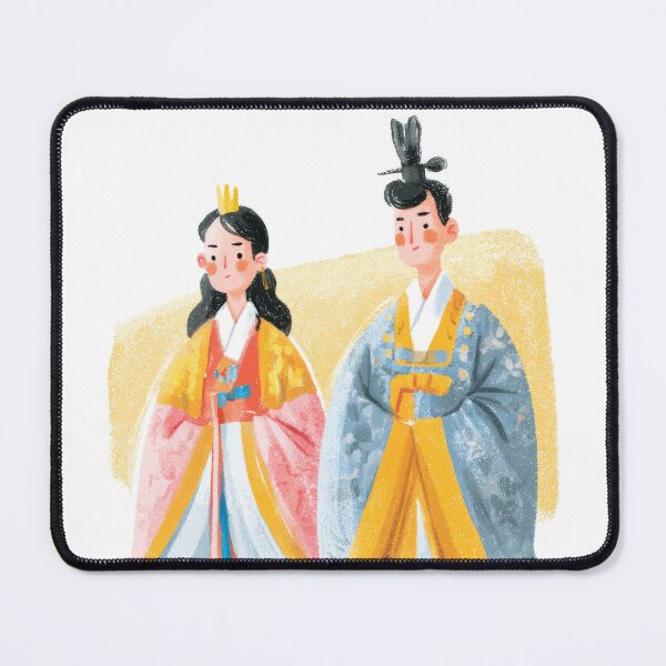 Item preview, Traditional Korea Love Couple Art designed and sold by 리나 .