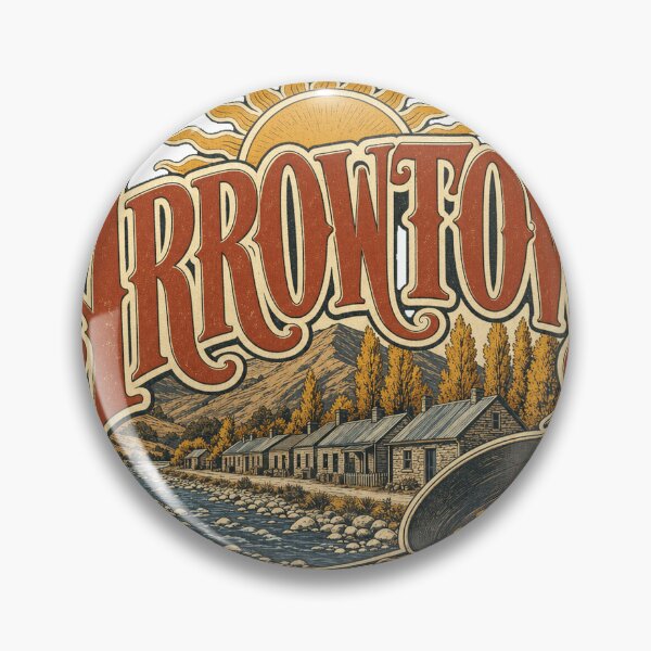 Item preview, Arrowtown New Zealand Classic Hand Drawn Travel Emblem designed and sold by VisualArtsOasis.