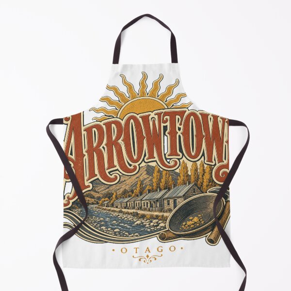 Item preview, Arrowtown New Zealand Classic Hand Drawn Travel Emblem designed and sold by VisualArtsOasis.