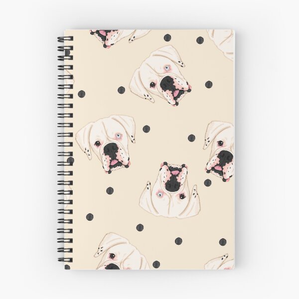 Item preview, Ivory White Boxer Marker Tossed Dot designed and sold by Pelch Art Studio.