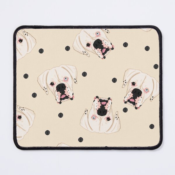 Item preview, Ivory White Boxer Marker Tossed Dot designed and sold by Pelch Art Studio.