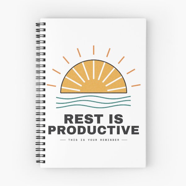 Item preview, Rest Is Productive — Retro Sun and Waves designed and sold by NEXTFORMSTUDIO.