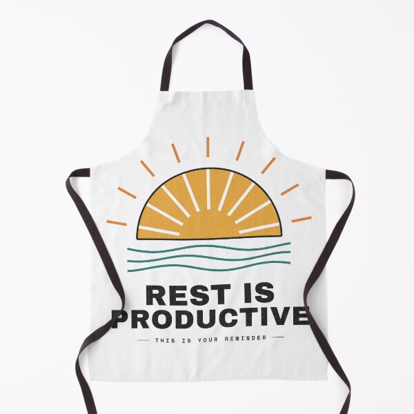 Item preview, Rest Is Productive — Retro Sun and Waves designed and sold by NEXTFORMSTUDIO.