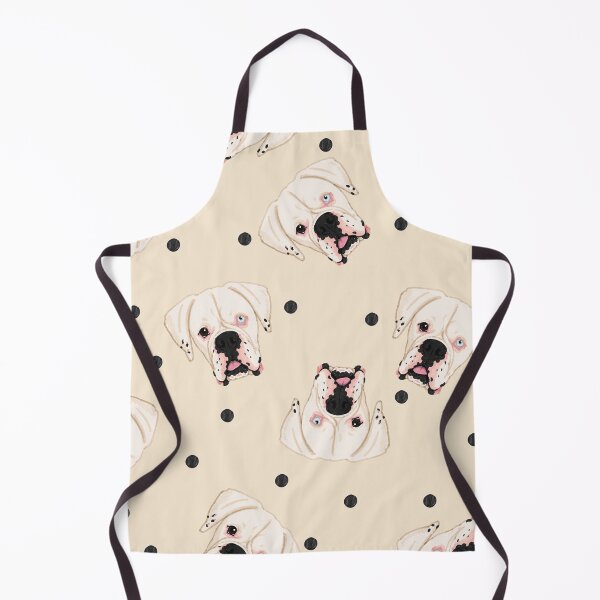 Item preview, Ivory White Boxer Marker Tossed Dot designed and sold by Pelch Art Studio.